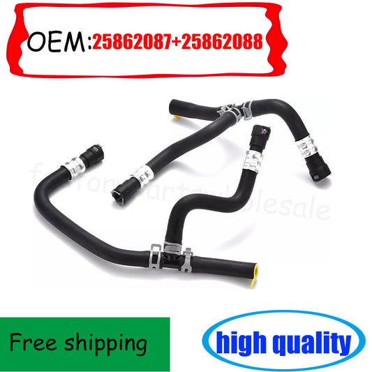 2Pcs Heater Hose Set For07-17 for Buick Enclave Traverse 25862087+25862088 n
