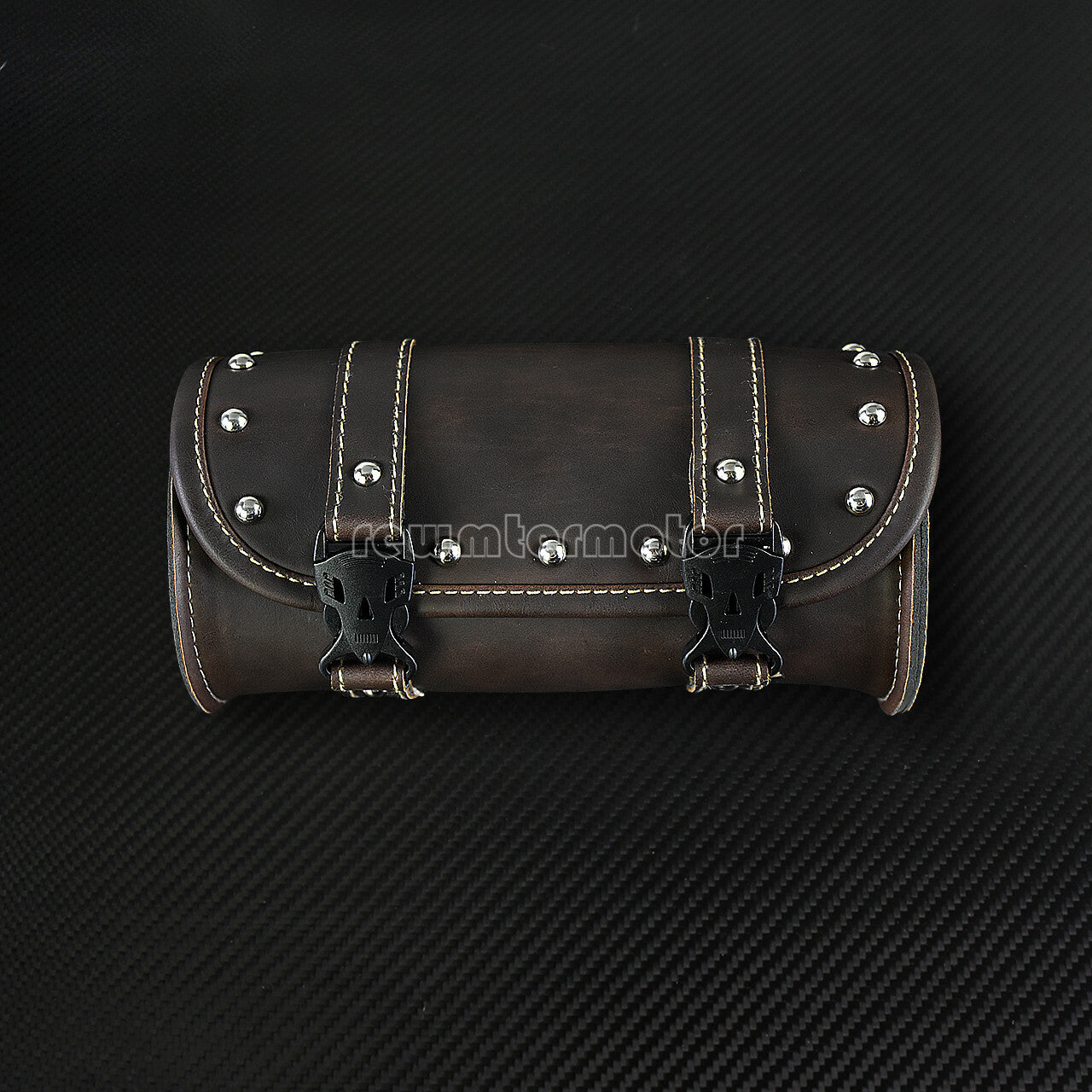Motorcycle Saddlebag Storage Handlebar Bar Bag Roll Barrel Fit for Harley Models Q