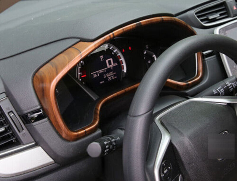 for Honda CR-V 2017-2022 Peach Wood Car Dashboard Panel Frame Molding Cover Trim
