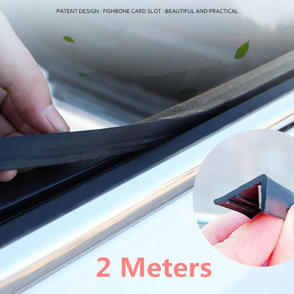 V-shaped door and window edge molding trim Weatherstrip rubber 2M- n