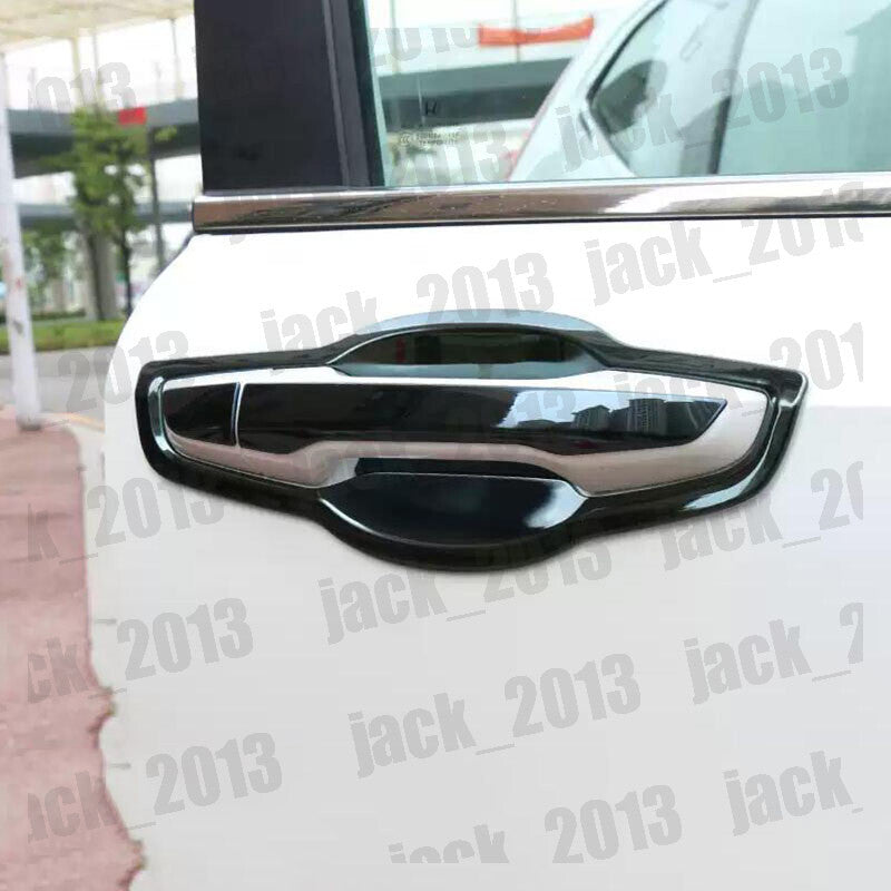 for Honda CRV CR-V 2017-2022 Black steel Side Door Handle Bowl Cup Cover Trim 8x