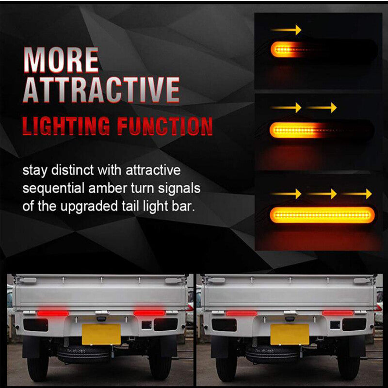 2-pack of 28 LED car dynamic reverse brake turn signal taillights suitable for RVs and trailers - n