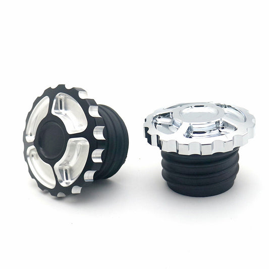 CNC Edge Cut Vented Gas Tank Cap Fuel Cap for Harley Sportster XL Dyna Touring Q