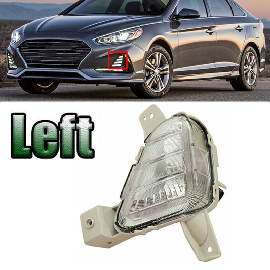 Left Fog Lamp Daytime Running Lights 1Pcs for Hyundai SONATA 2018-2019 v