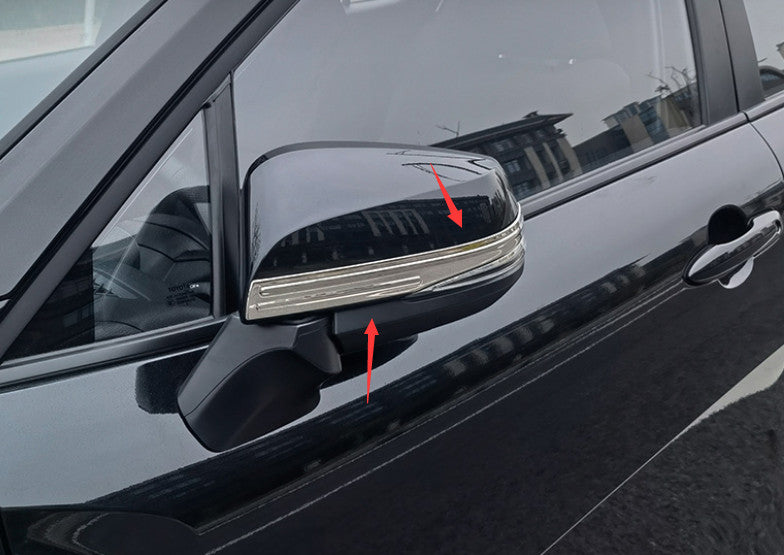 2P for Toyota for Corolla Cross 22-2024 Silver RearView Side Door Mirror Strip Trim