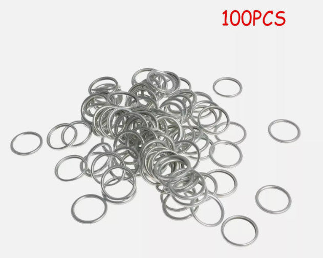 100x Silver Drain Plug Sealing Ring for Subaru 2011-2021 803916010- v
