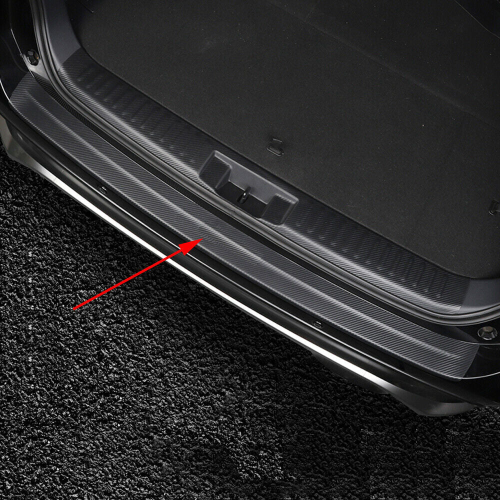 for Toyota Highlander 2020-2024 PU Rear Bumper Guard Sill Plate Sticker Cover