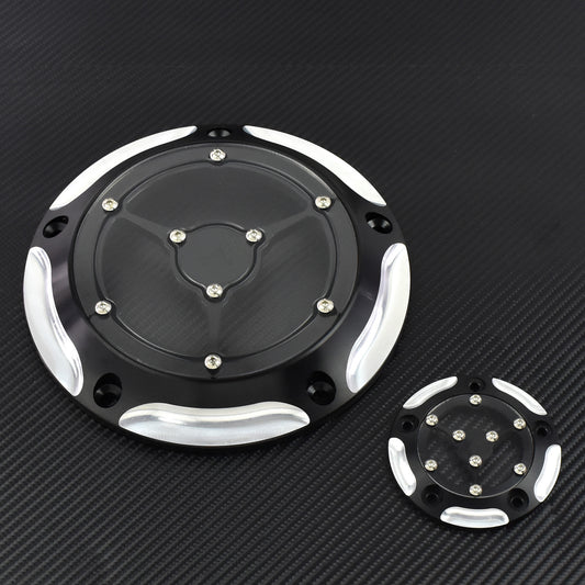 5 Hole Timing Timer Derby Cover Fit for Harley Road King Softail Dyna FLHR FLTFB Q