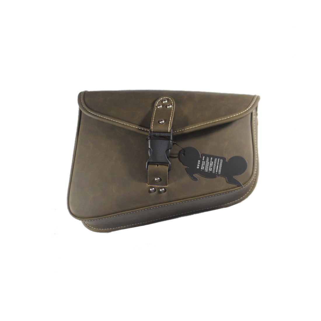 Vintage Tea PU Leather Right side Saddlebag Saddle Bag for Harley Sportster 883 Q