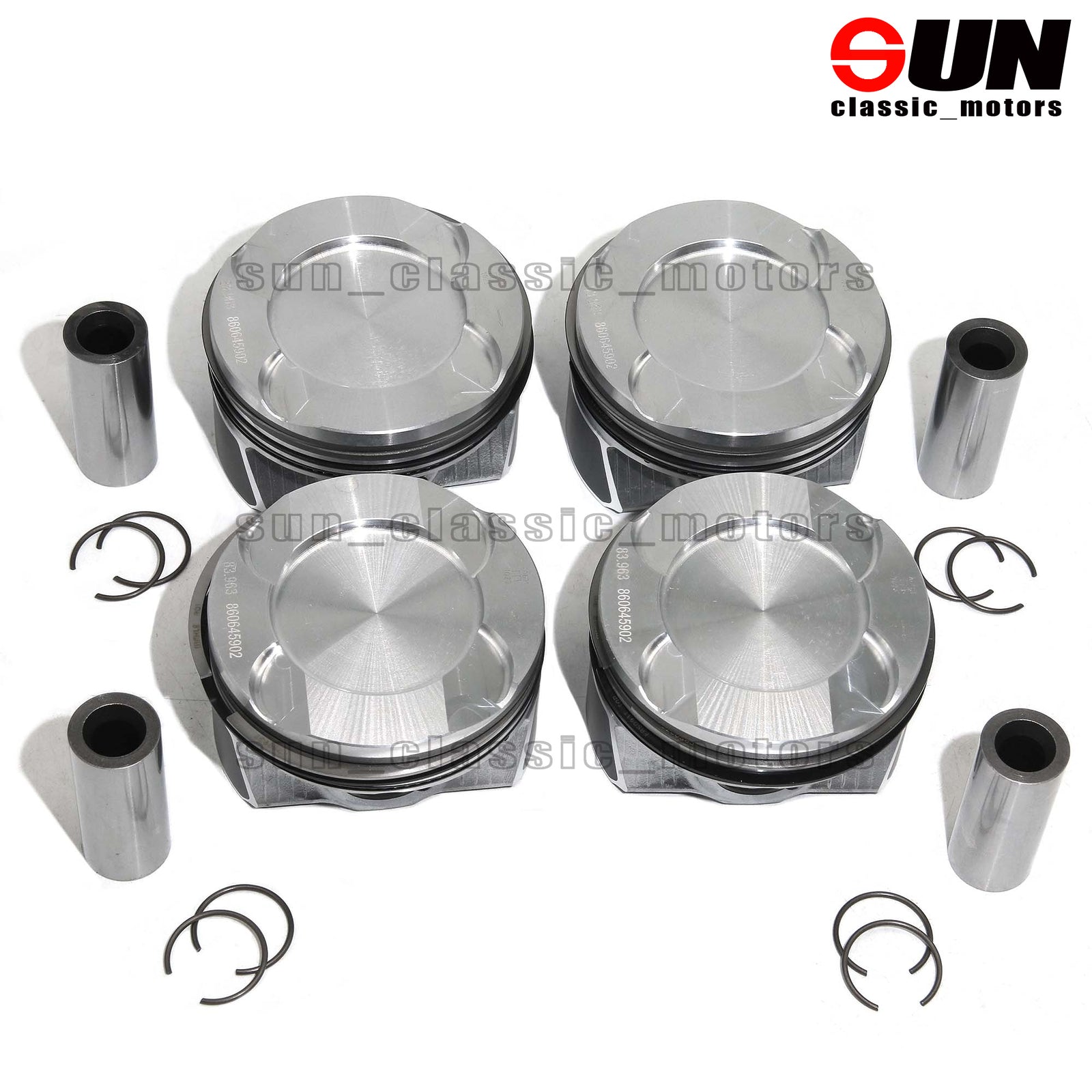 Pistons Rings Set mast 82mm compatible with W212 C200 C250 E250 1.8T 1193