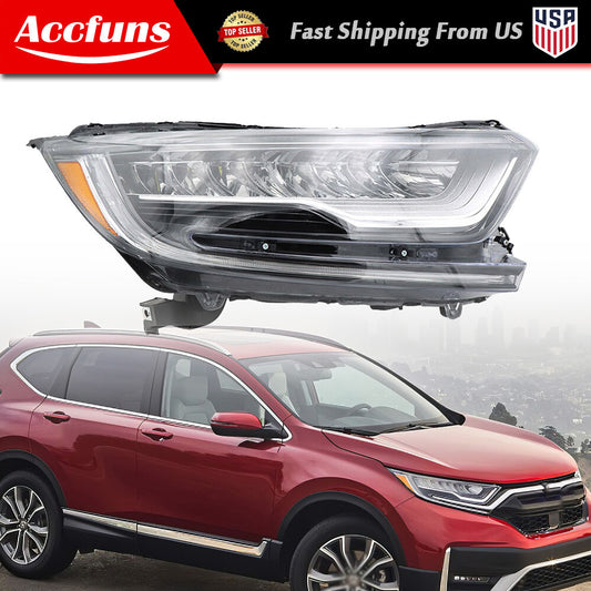 Headlights applicable to 2017-2022 for Honda CR-V LED transparent right-hand/passenger side - n