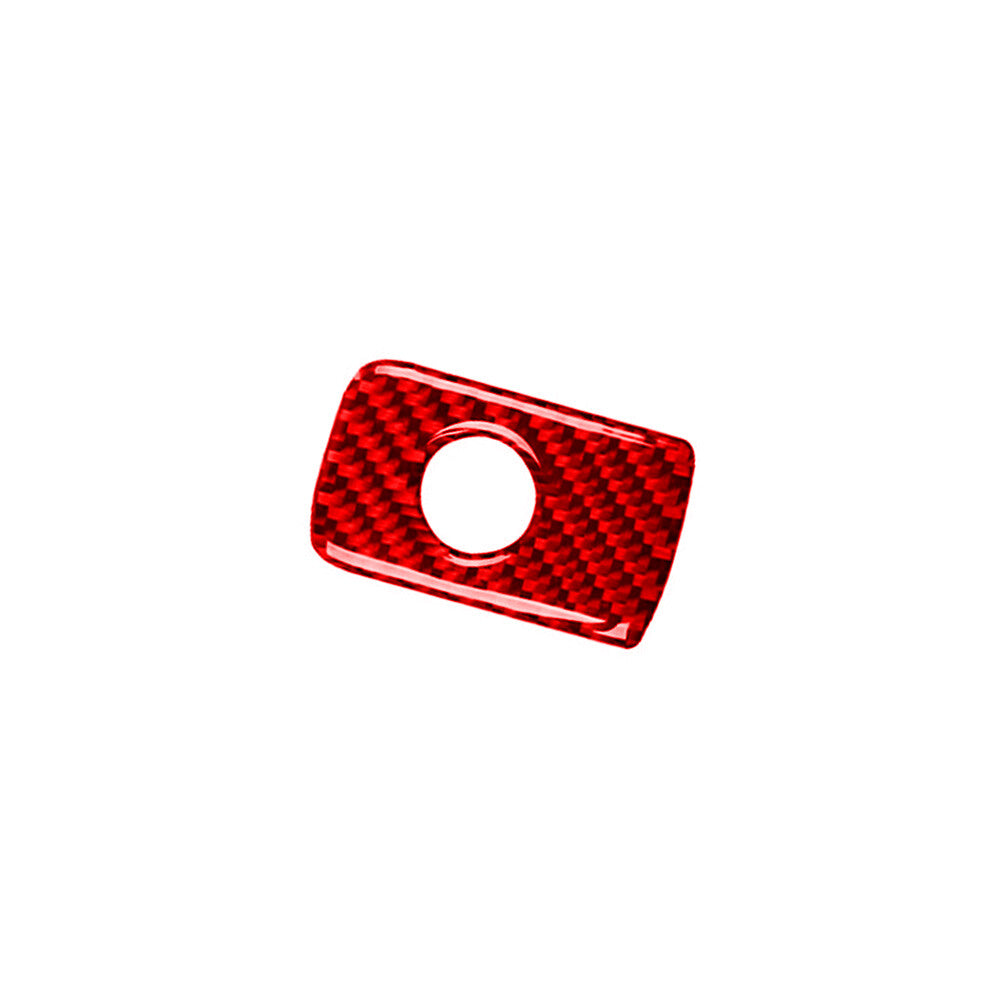 Red Carbon Fiber Glove Box Handle Trim for Volkswagen for Jetta Sedan 2011-14 Type A