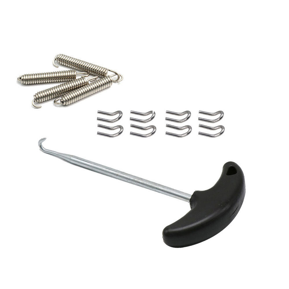 Exhaust Pipe Muffler Mounting Springs Hooks Set Link Stainless Steel Chrome
