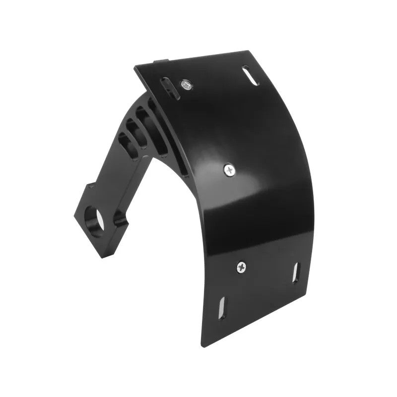 Black shaft swing arm mounting license plate label bracket suitable for Harley-Davidson , , and GM vehicles. n