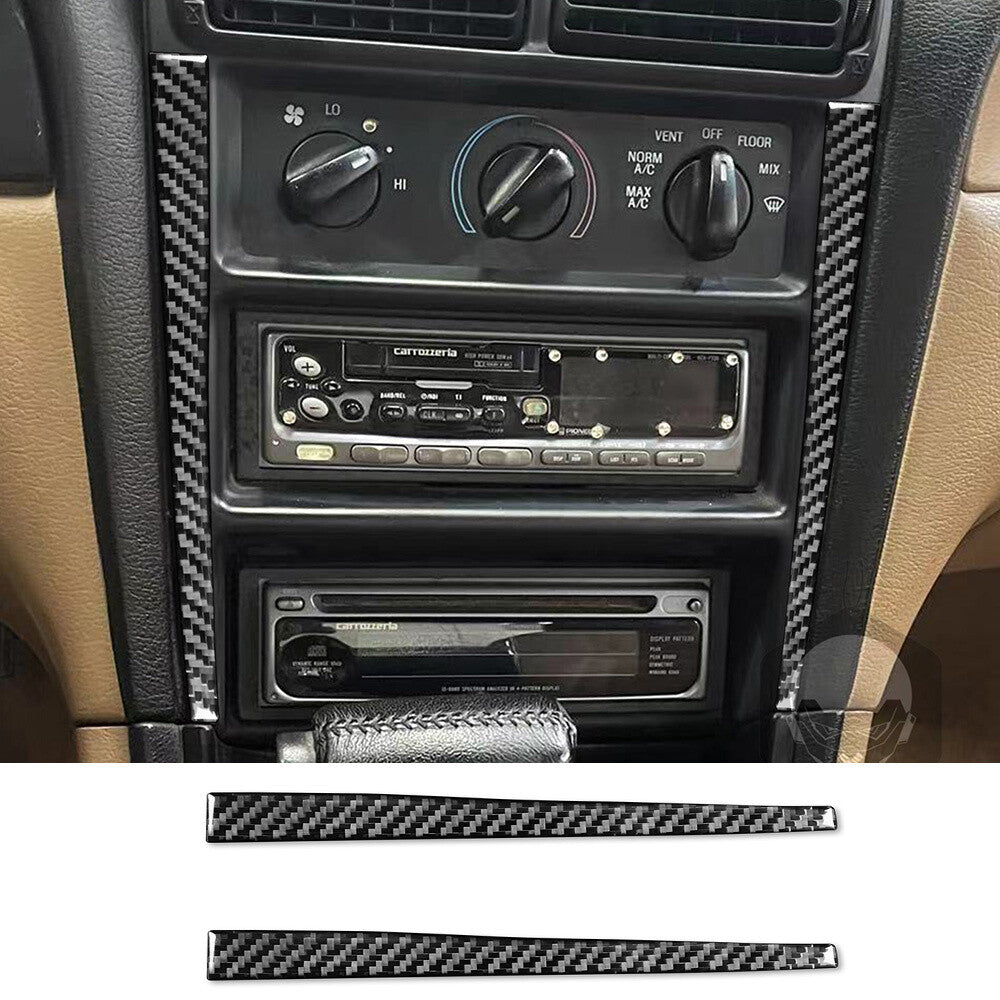 Carbon Fiber Interior Central Control Panel Cover Fit for Ford for Mustang 1996-2003