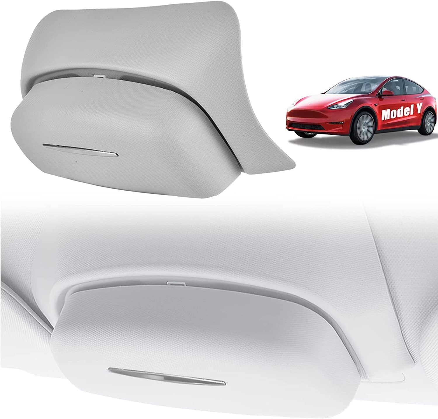 Suitable for 2020-2022 for Model Y cars. Eyeglass case storage, eyeglass holder, sun visor. n