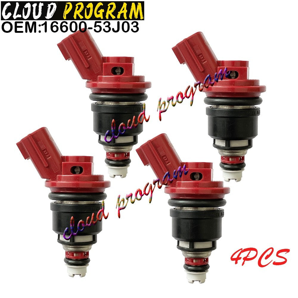 4PCS 16600-53J03 FUEL INJECTORS FOR 200SX SENTRA 2.0L 240SX ALTIMA 2.4L n