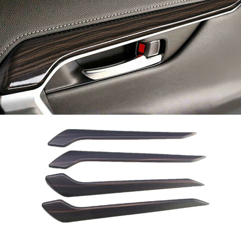 Peach Wood Grain Inner Side Door Decoration Cover Trim for Toyota RAV4 2019-2023