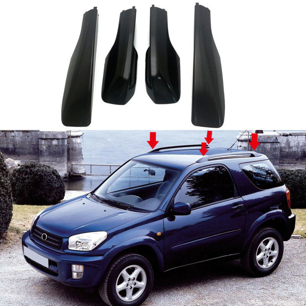4x for Toyota RAV4 XA20 Roof Rack Cover Rail End Shell 2001 2002 2003 2004 05 Q