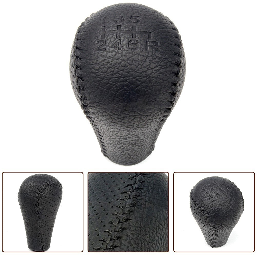 6 Speed Leather Gear Shift Knob for Navara D40 For Frontier 05-15 New v