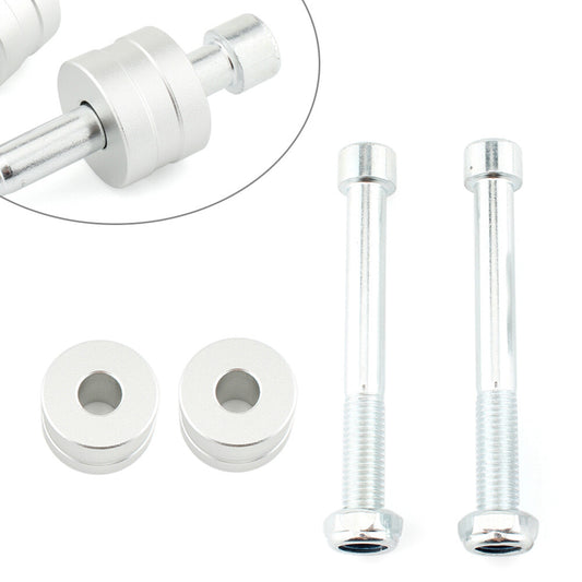 Handle Bar Risers Kit for Ducati Hypermotard 1100 2007-2009 Silver Motorcycle Q