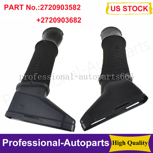 2PCS Air Intake Hoses Left  Right for Mercedes-Benz W204 C300 C350 2008-2012