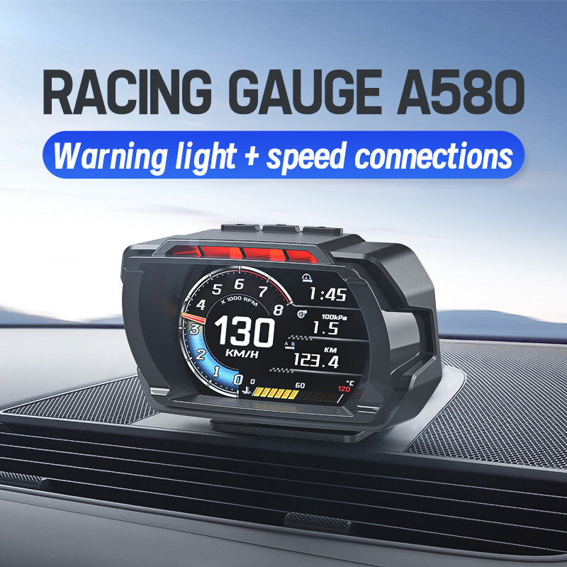 for Smart OBD2 HUD Car Digital GPS Speedometer Head Up Display KMH Speed RPM Alarm