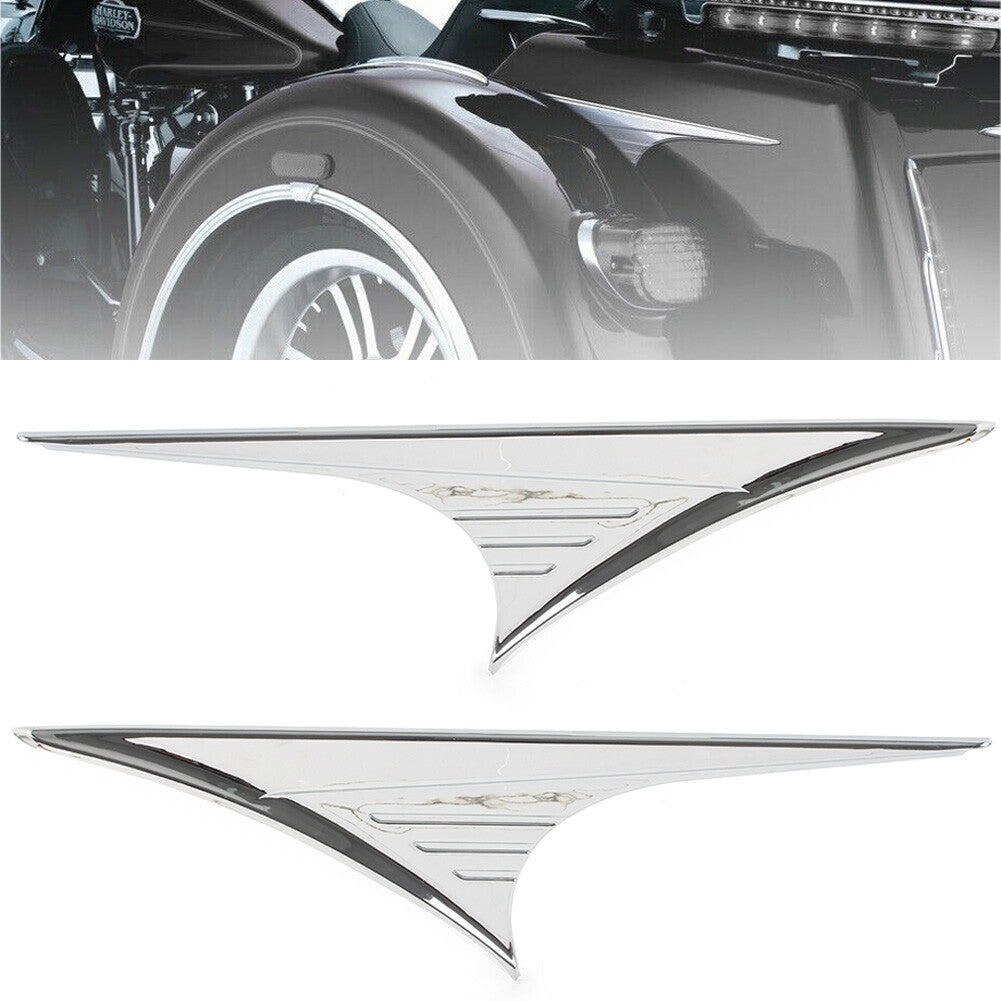 Rear Trunk Side Accents Trim for Harley Tri Glide Ultra FLHTCUTG Trike FLHXXX