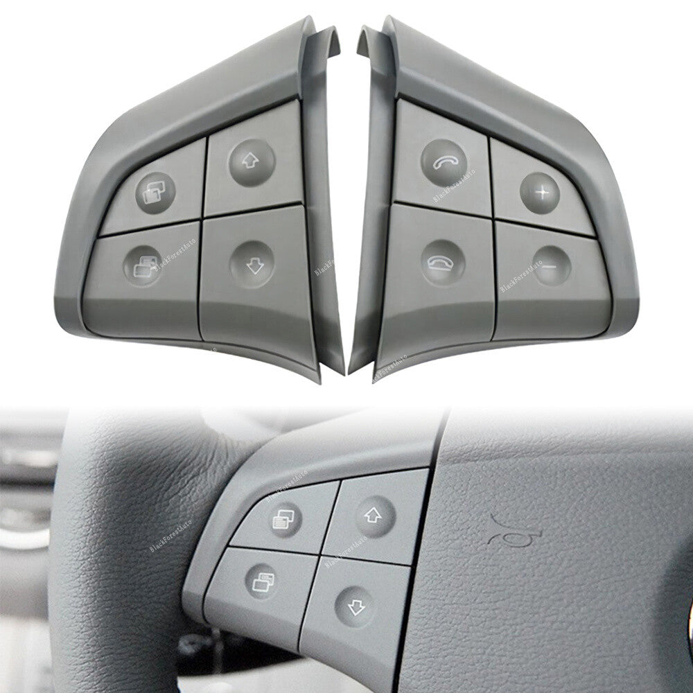 Qty 2 Fit for Mercedes-Benz W164 W251 W245 Steering Wheel Switch 4 Button Gray