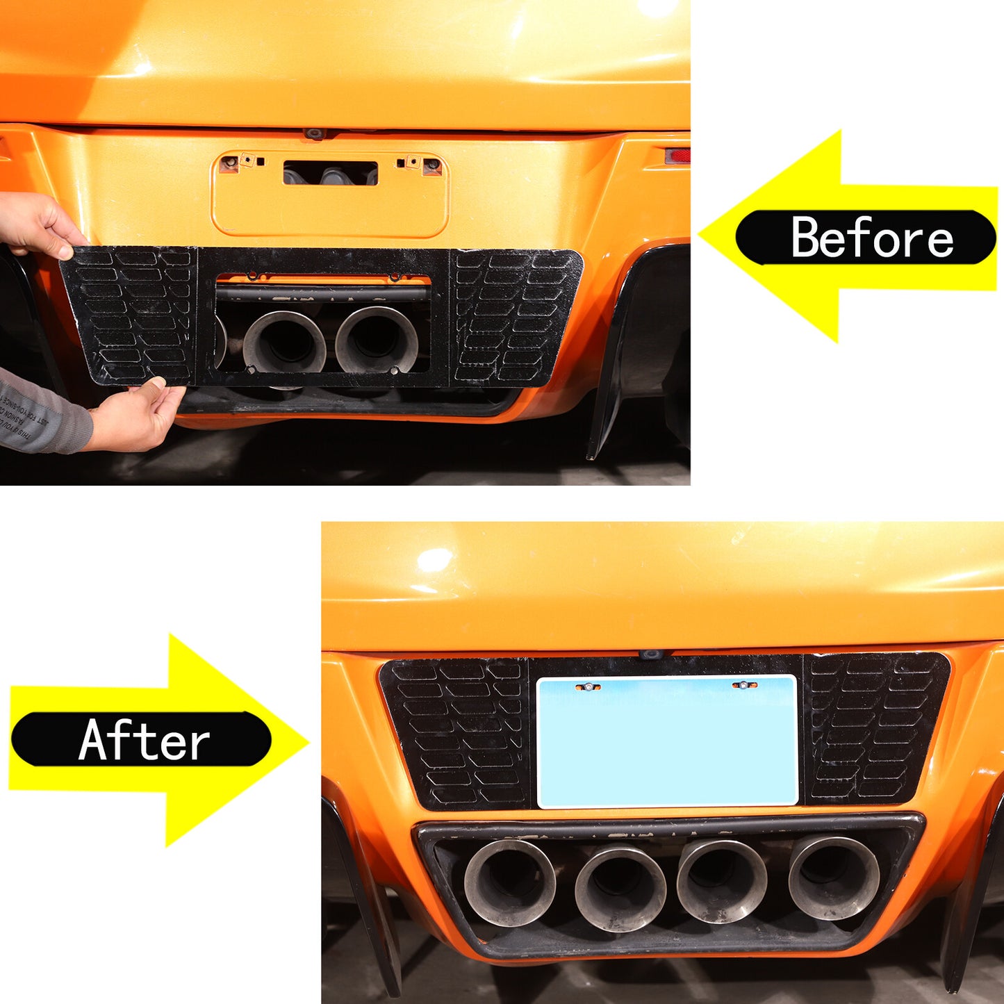 2-Pack Silver Fog Light Trim Bezel Cover Ring Exterior for Hummer H2 2003-09 - v