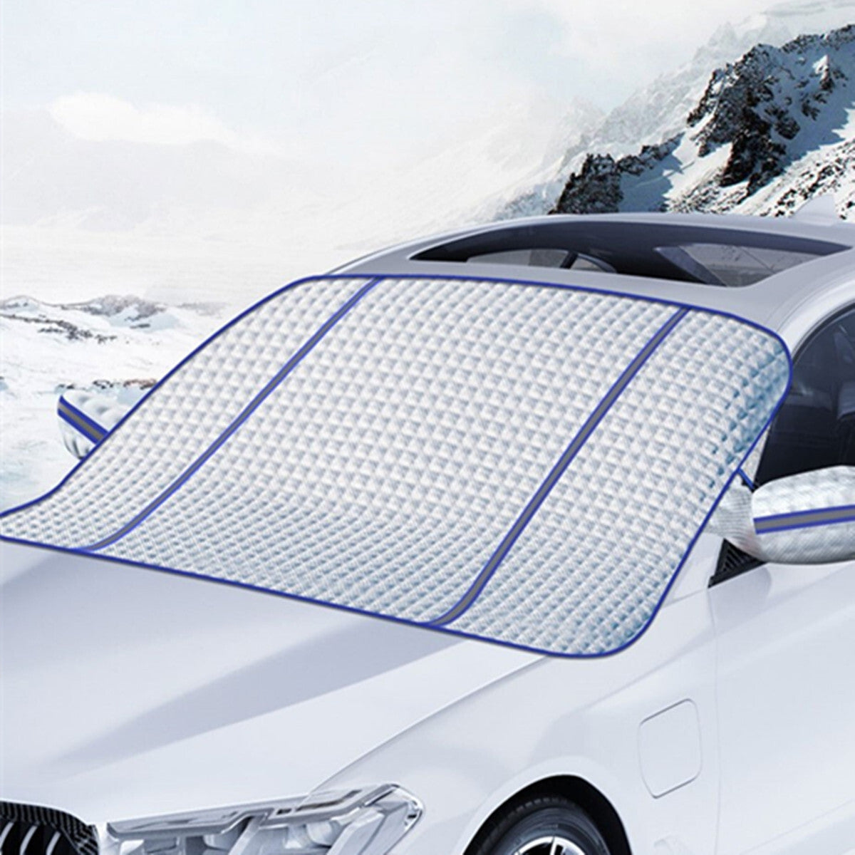 Magnetic Car Windshield Snow Cover Shield Ice Frost Protection For All Weathers Q