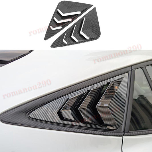 2 Piece for Honda Accord 2018-2022 Black Titanium Inner Door Speaker Frame Cover Trim- v