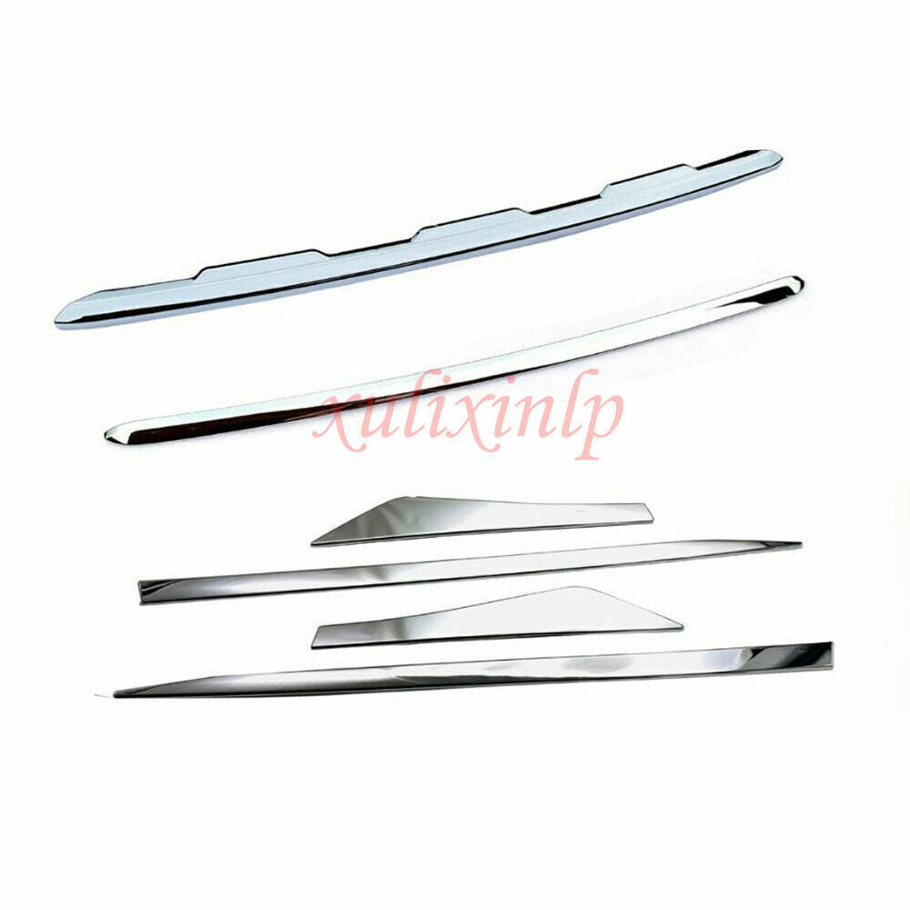 2021-2024 Fit for Nissan Rogue Chrome Front+Rear Bumper Body Molding Cover Trims