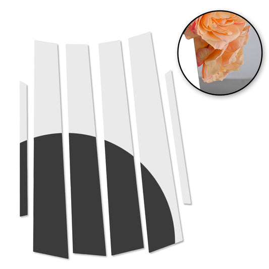 Six chrome pillar and door trim pieces suitable for Toyota for Corolla 2003 - 2008