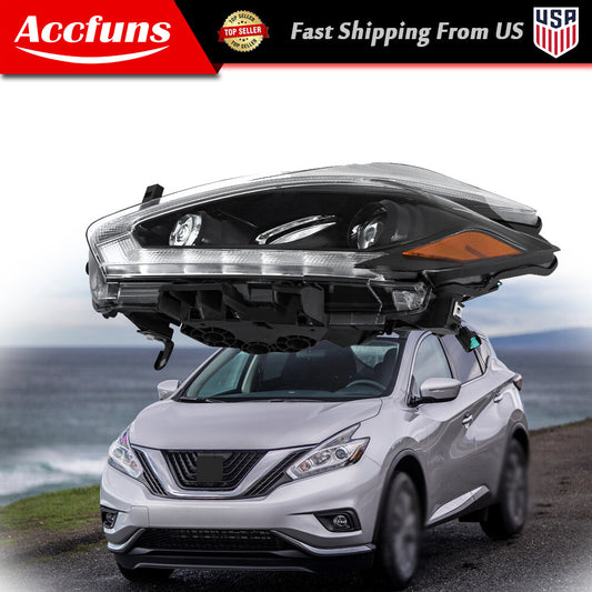 Suitable for 2018 Murano headlight assembly LH side halogen LED DRL- n