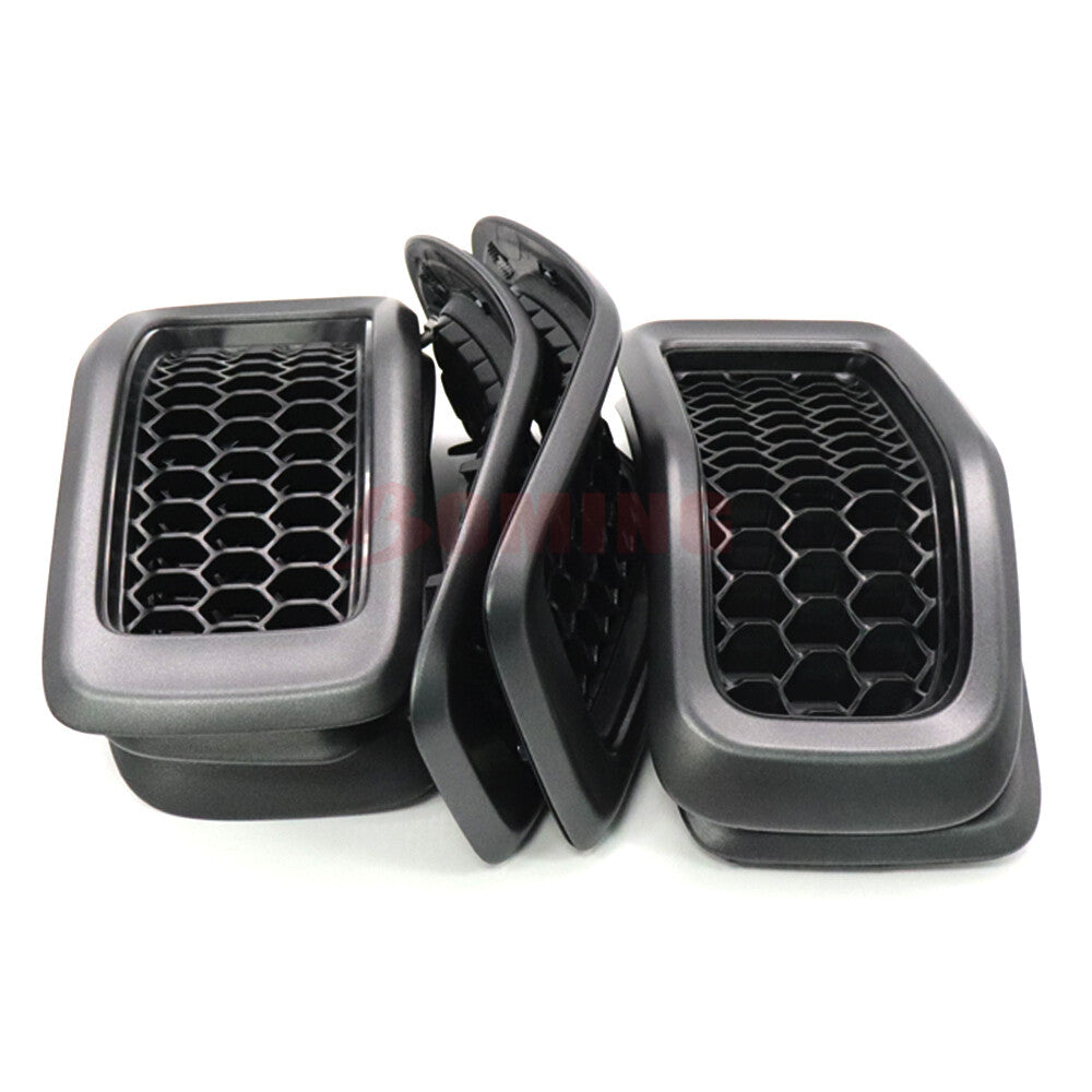 Front Grille Gray Frame w/Black Insert 6CY39XS9AC For 2014-2018 for Jeep Cherokee