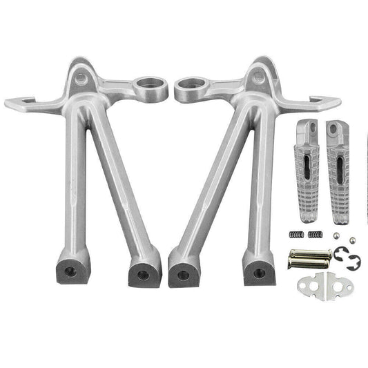 for SUZUKI GSXR1000 2007-08 Passenger Side Rear Footpeg Pedals W/Mount Brackets