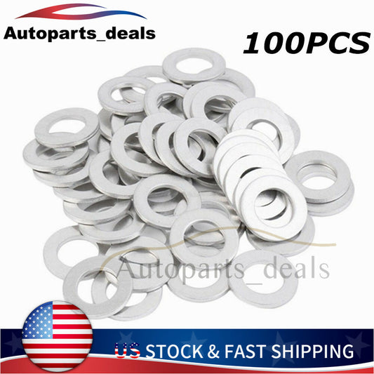 100PCS NEW 14MM OIL DRAIN PLUG CRUSH WASHER GASKETS 94109-14000 for HONDA / for ACURA Q