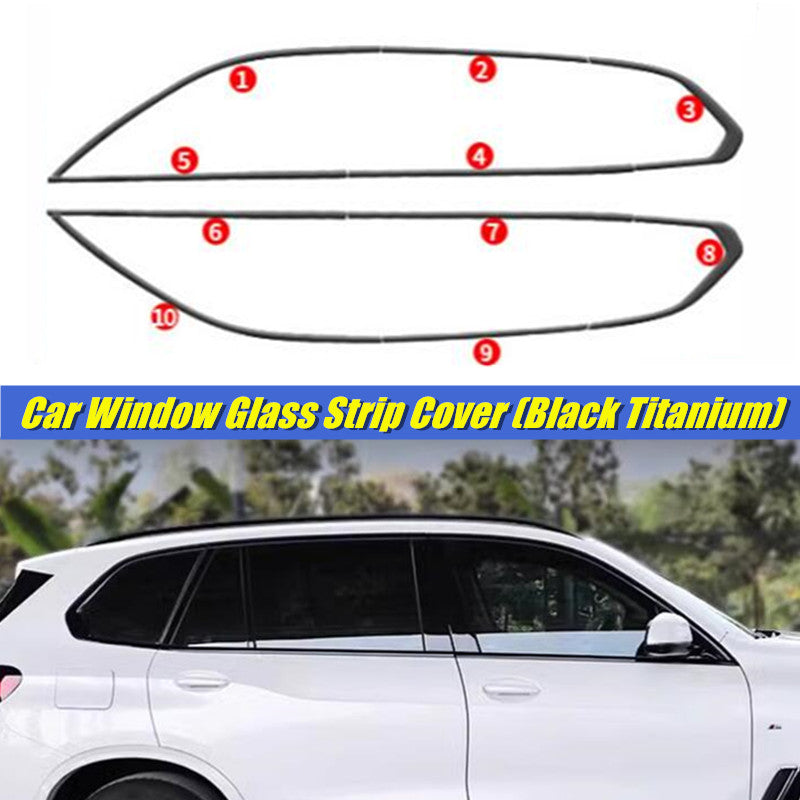 Black Window Moulding Strip Weatherstrip Trim Cover For X5 15 16 17 2018 B n