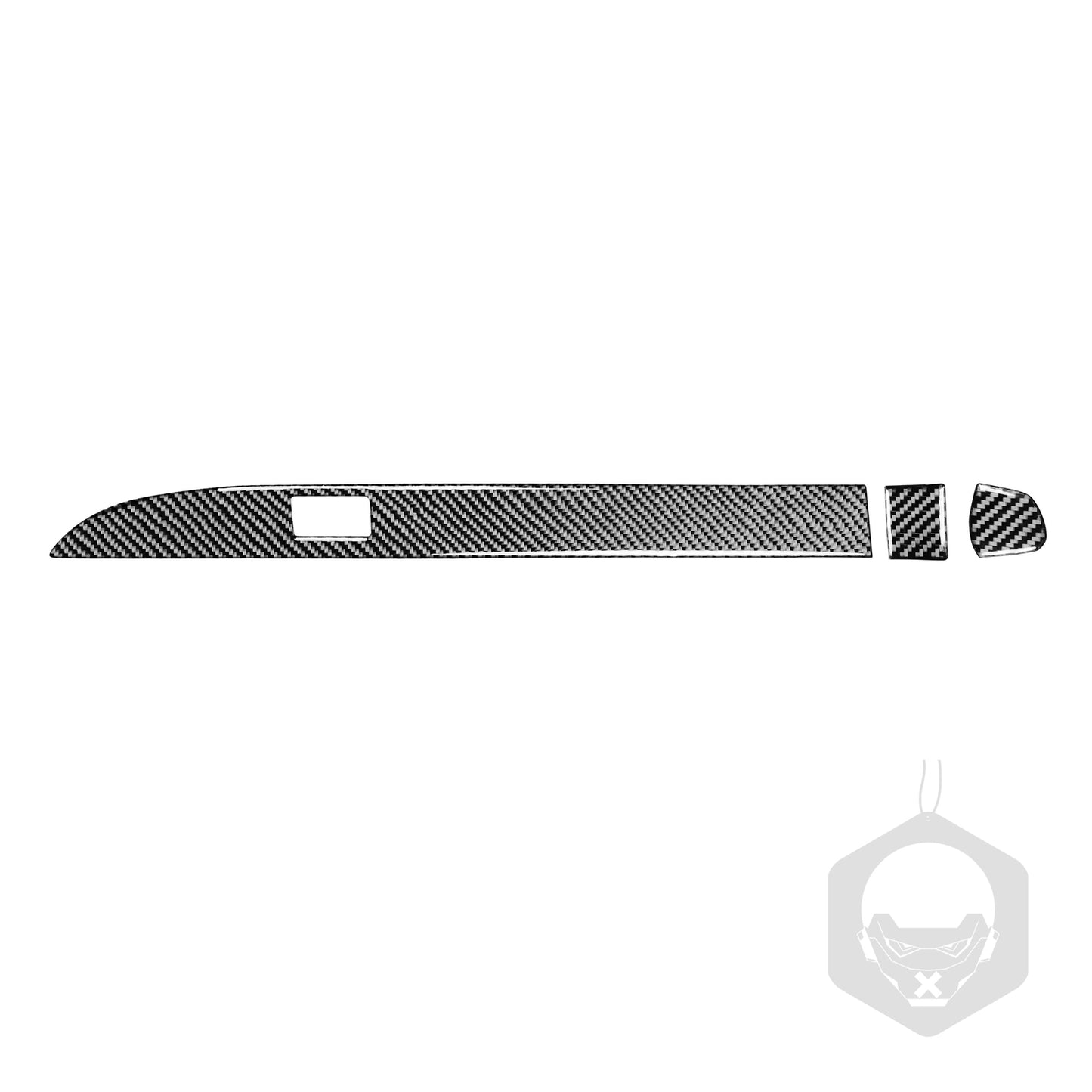 Red Carbon Fiber Reading Light Control Trim Cover For Quest 2004-2006 v