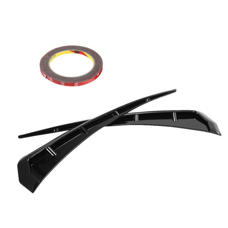 1 Pair Car Fender Side Air Vent Cover Trim Modified Black Fender Gills Sticker