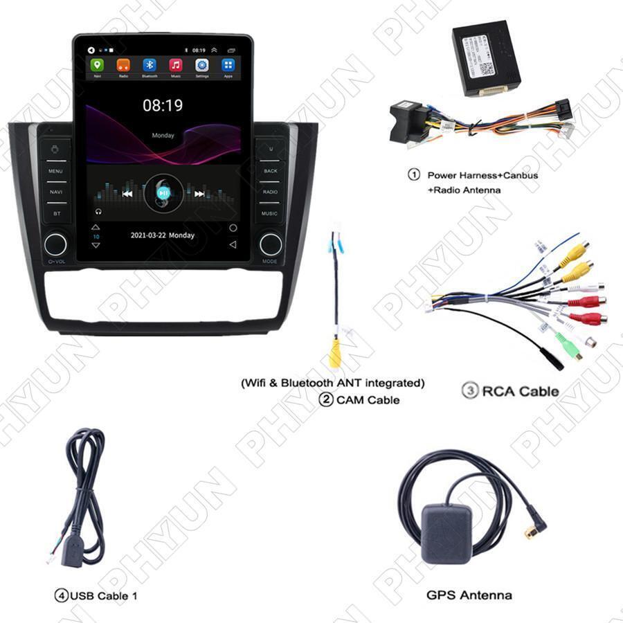 GPS 9.5-inch stereo radio navigation for 1 E88 E82 E81 E87 automatic AC 04-11- n