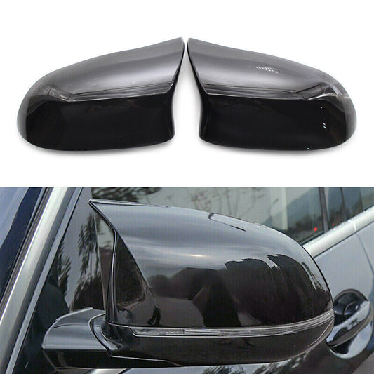 Fit for BMW X5 F15 X6 F16 2014-2018 Black Rear View Mirror Cover Trim Mirrors Decor Q