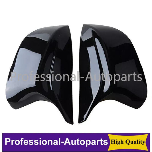 L&R Gloss Black Rearview Mirror Cover Caps Fit for Infiniti Q50 Q60 2014-2021