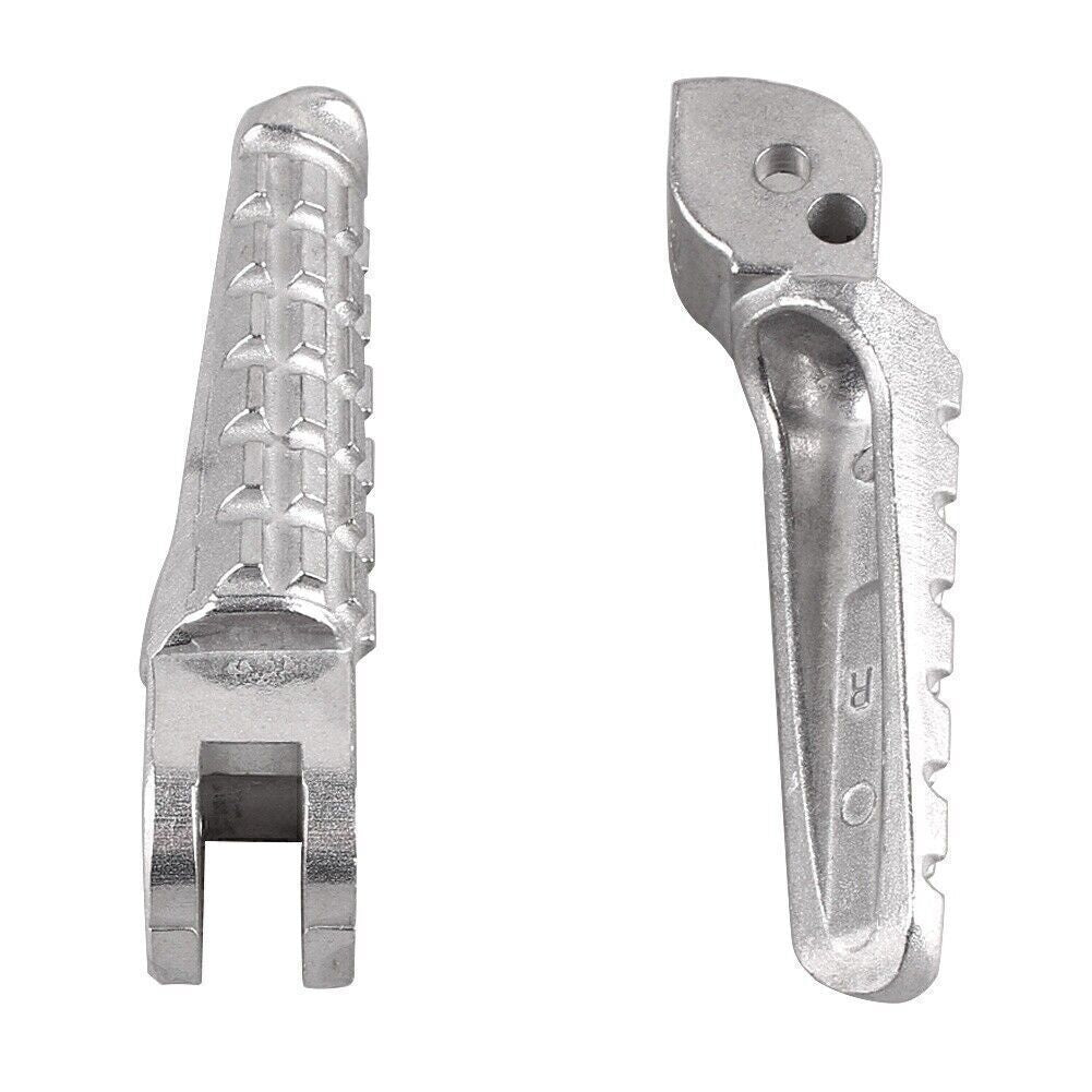 Motorcycle Front Footrests Foot pegs Fits for Ducati Monster 696 796 2009-14 Silver