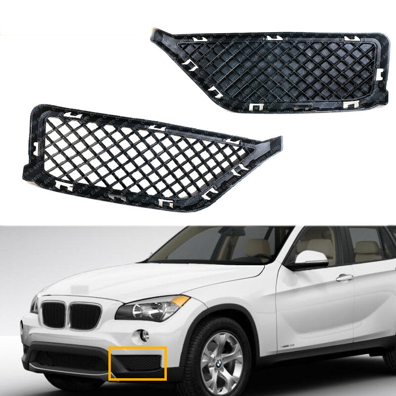1 Pair new Front New Bumper Lower Bottom Grille for BMW X1 E84 2013-2015