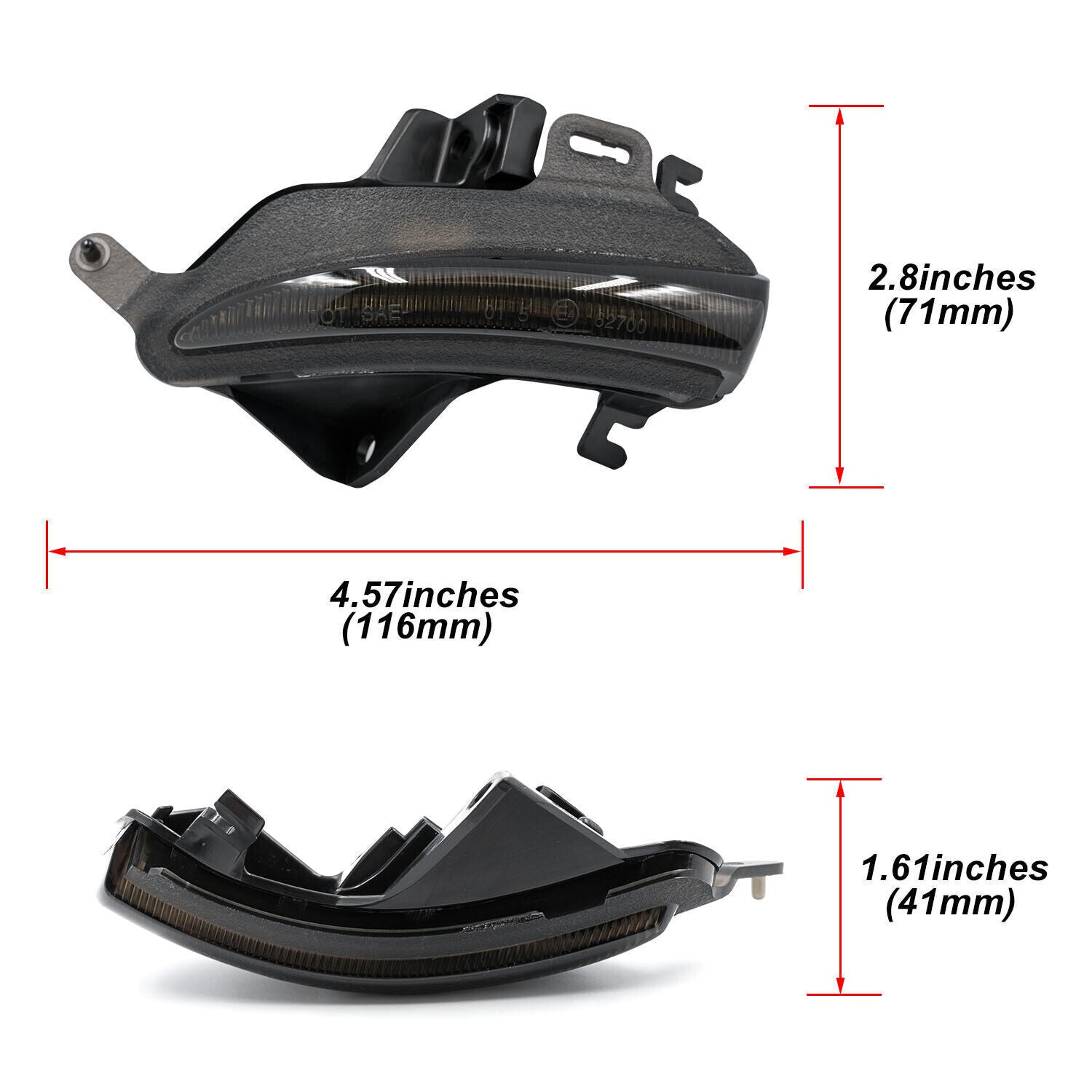 Smoked Sequential LED Side Mirror Light Indicator for Lexus IS250 350 ES350 RC F n