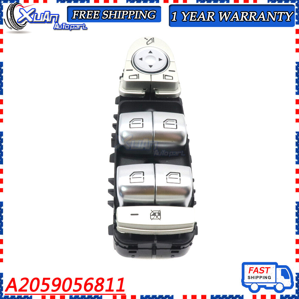 A2059056811 Driver's side power window switch suitable for Mercedes C300 W205 C350e GLC350e- v