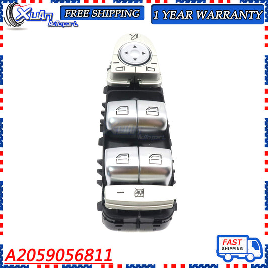 A2059056811 Driver's side power window switch suitable for Mercedes C300 W205 C350e GLC350e- v