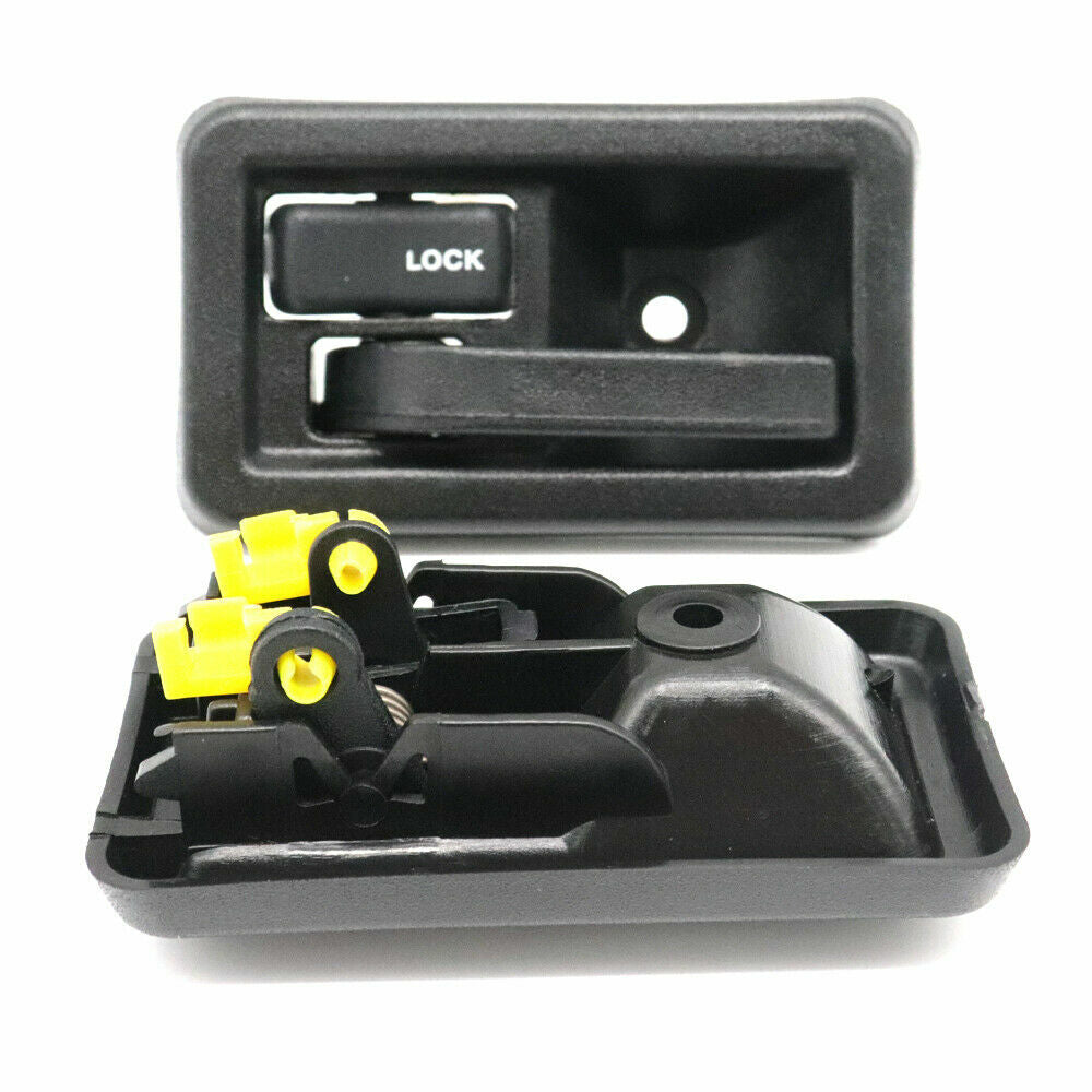 A pair of left and right interior door handles for Jeep YJ/TJ models from 1987 to 2004. v